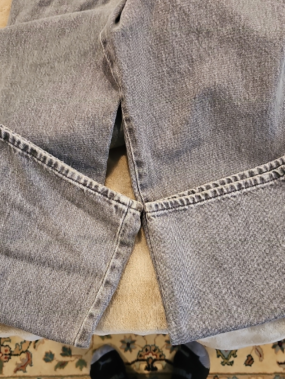Levi's Gray Washed Denim Overalls - Picture 12 of 12